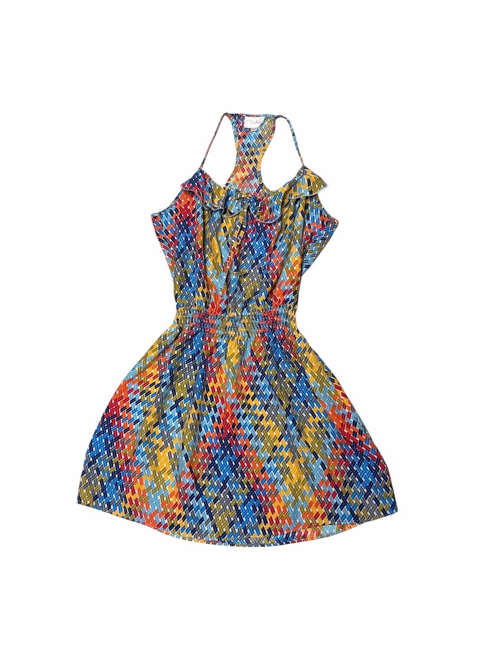 PARKER NORDSTROM Women's Multicolor Patterned Ruffle Summer Dress